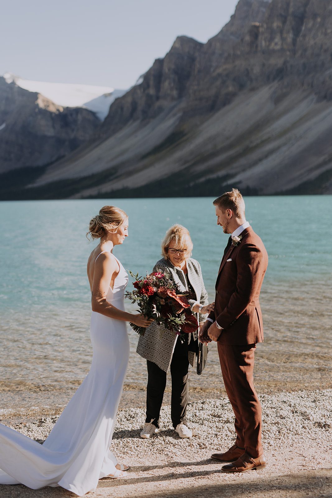 Intimate Bow Lake Elopement