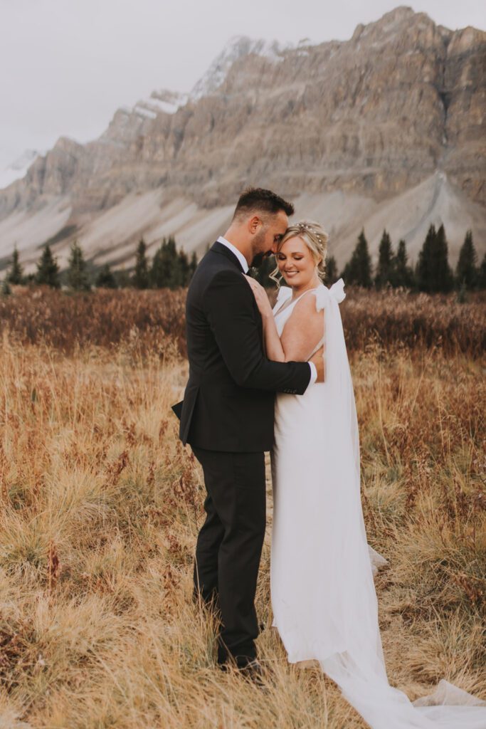 From Scenic Views to Serene Moments: A Bow Lake Elopement Story