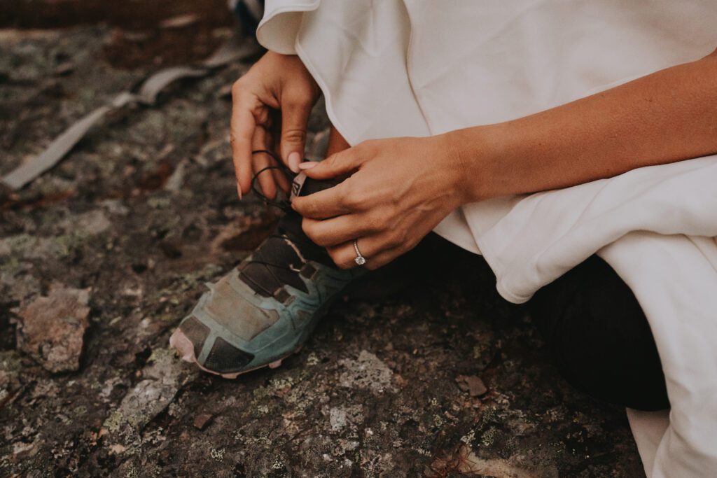 Dressing for a Mountain Elopement in British Columbia