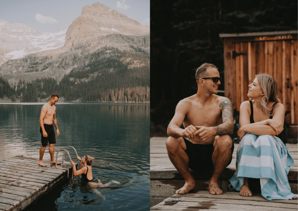 Lake O’Hara Shoreline elopement in British Columbia